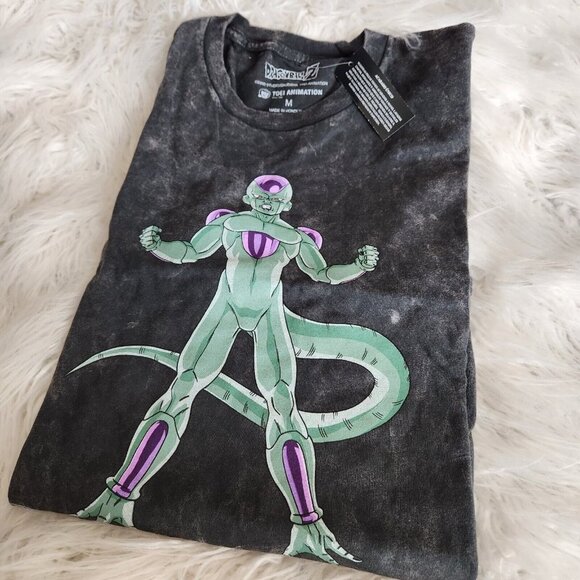 Dragonball Z Frieza Short Sleeve Tee Shirt Size M Anime Unisex T-shirt NEW - Picture 2 of 8